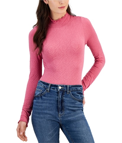 Textured Floral Knit Bodysuit