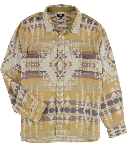 Native Print Button Up Shirt