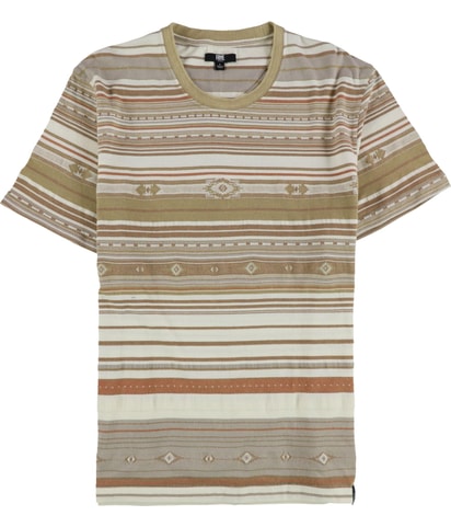 Art Pattern With Stripes Embellished T-Shirt