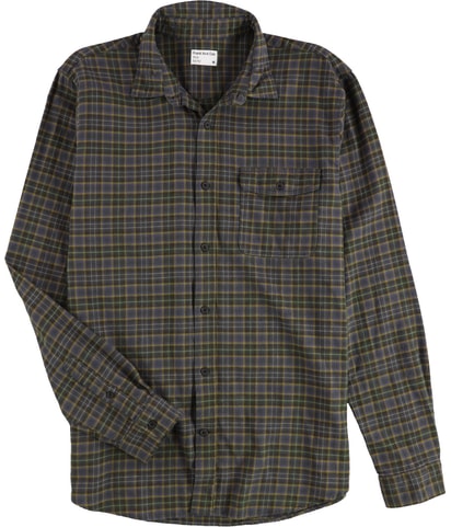 Plaid Kapok Flannel Button Up Shirt