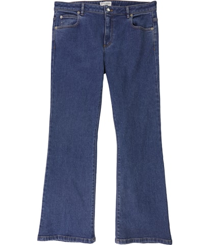 Back Zip Pocket Regular Straight Leg Jeans