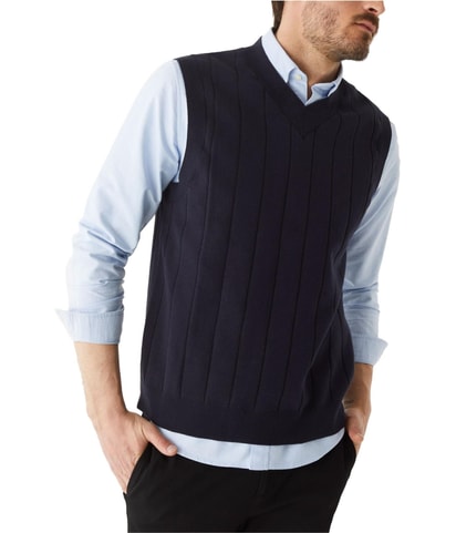 Cotton V Neck Sweater Vest