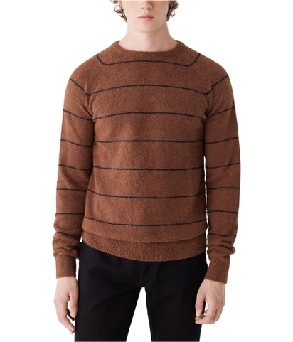 Stripe Crew Neck Pullover Sweater
