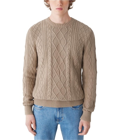 Classic Fit Cable Knit Pullover Sweater