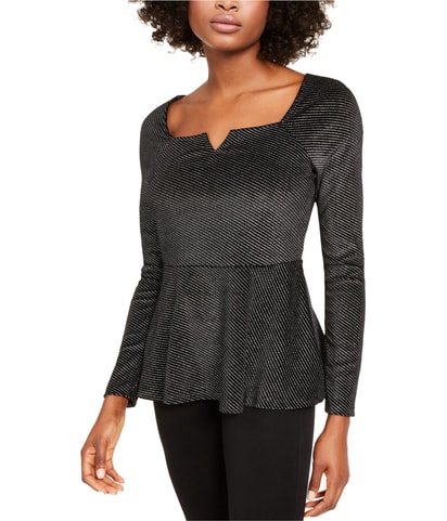 Velvet Peplum Blouse