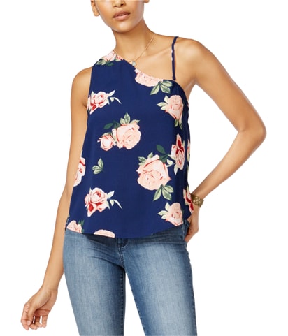 Printed One Shoulder Blouse