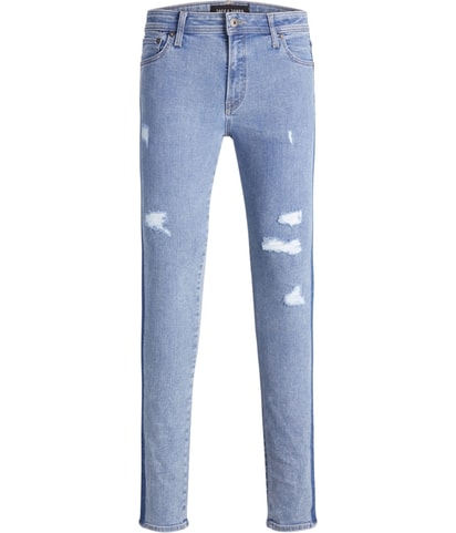 Side Stripe Tapered Slim Jeans