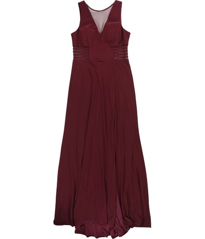 Solid With Mesh A-line Dress