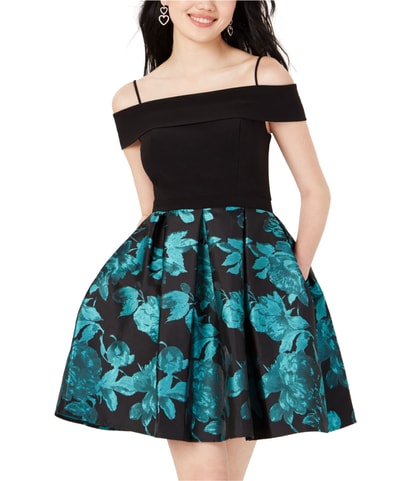 Printed Off-Shoulder Dress