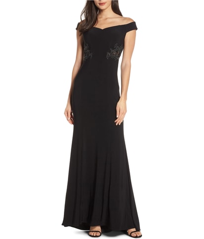 Applique Gown Dress