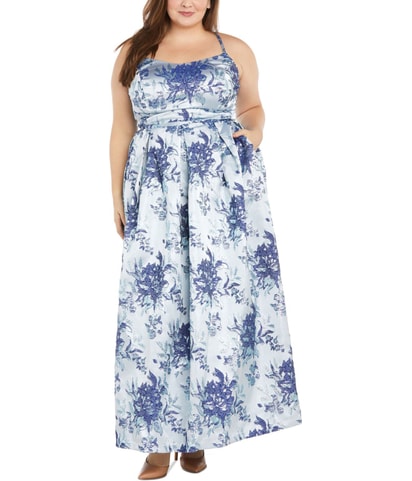 Spaghetti Straps Pleated Maxi Gown Dress