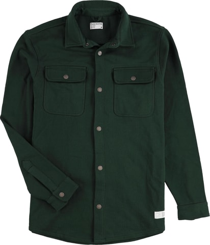 French Terry Overshirt Button Up Shirt