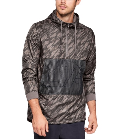 Camo-print Windbreaker Jacket