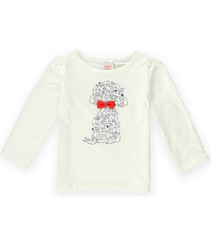 Puppies Bow Graphic T-Shirt