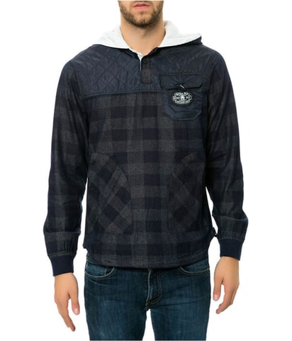 The Duel Woven Popover Hoodie Sweatshirt