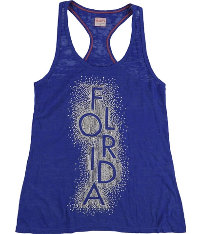 Florida Gators Sequin Racerback Tank Top