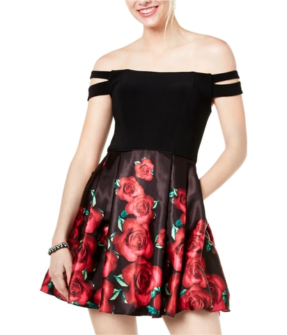 Double Strap Fit & Flare Dress