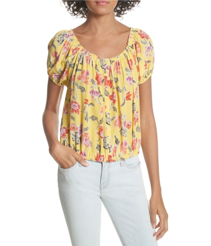 Derfuta Hand Dyed Off the Shoulder Blouse