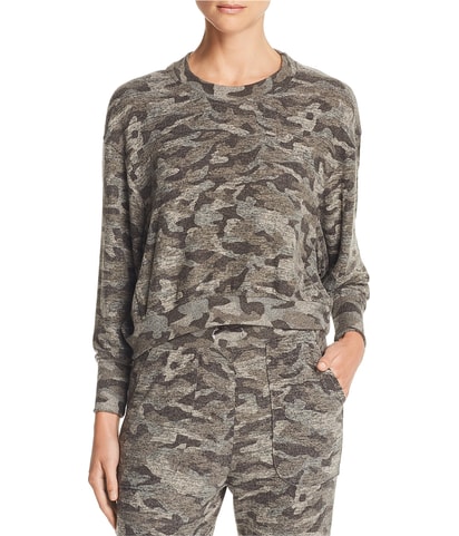 Cropped Camo Sweatshirt