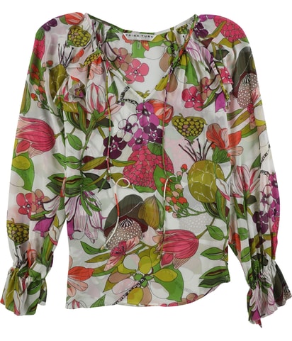 Magnolia Floral Shell Blouse