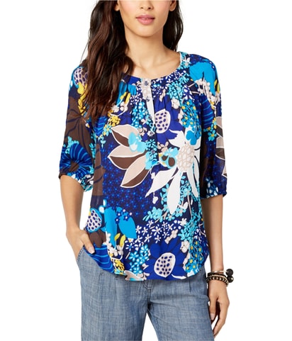 Crepe Henley Blouse