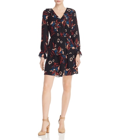 Silk Floral A-line Dress