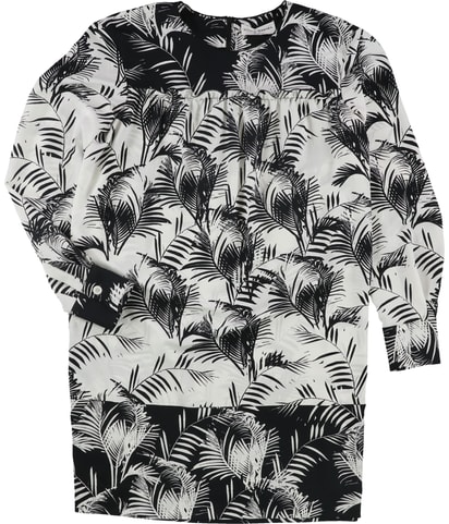 Palm Print Sheath Dress