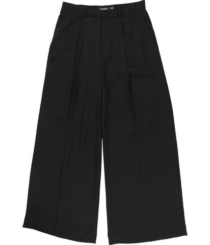 Double-Faced Georgette Wide Leg Straight Dress Pant Slacks