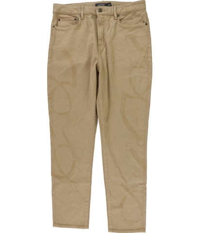 Print High Rise Ankle Tapered Skinny Jeans