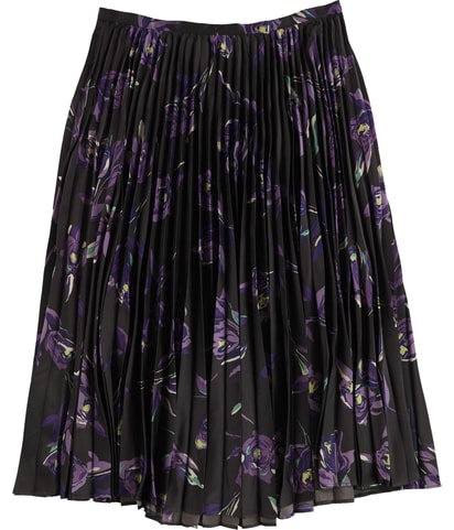 Charmeuse Shutterpleat A-line Skirt