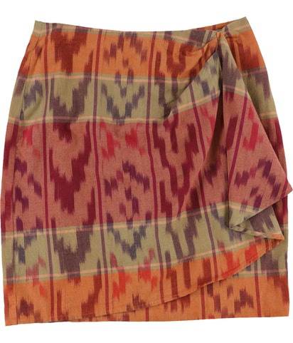 Berry Multi Wrap A-line Skirt