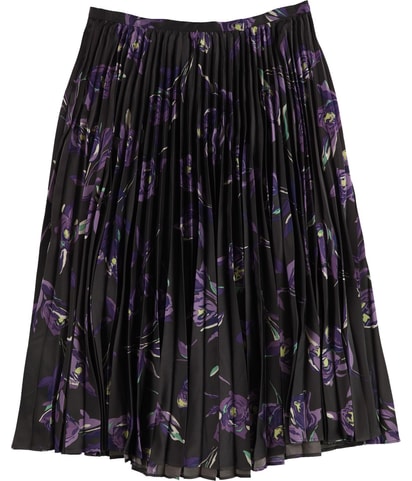 Charmeuse Shutterpleat A-line Skirt
