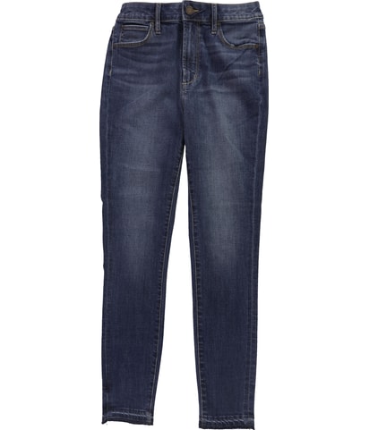 Heather Raw Hem Regular Straight Leg Jeans