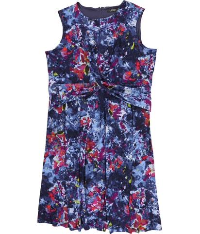 Twist-Front A-line Dress