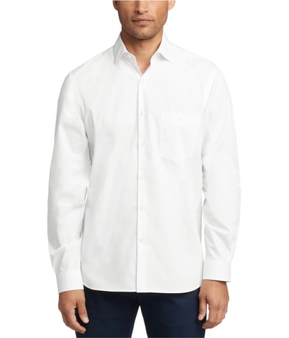 Solid Button Down Dress Shirt