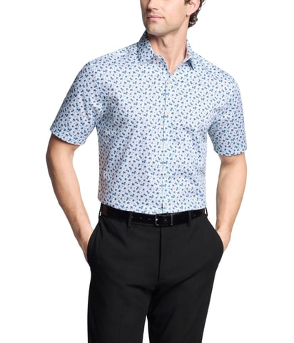 Flex Collar Button Up Shirt