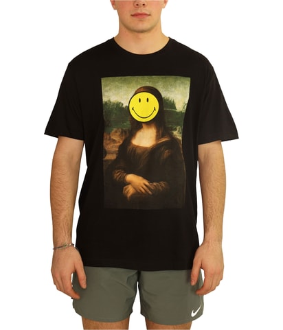 Smiley Mona Lisa Graphic T-Shirt