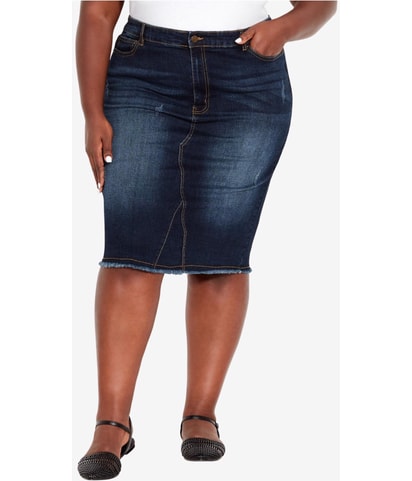 Denim Stretch Mini Skirt