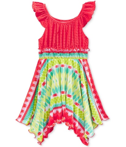 Flutter-Sleeve Tie Dye Tank Dress