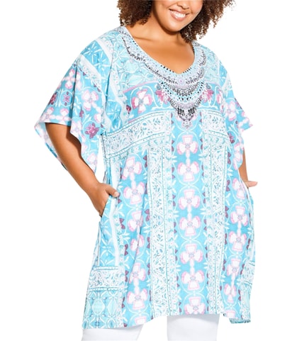 Retreat Beaded Tunic Blouse