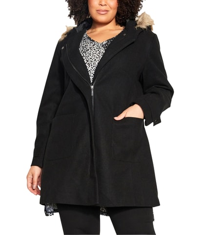 Evans Voyager Faux Fur Coat