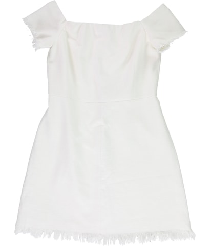 Slub Suiting Sheath Dress