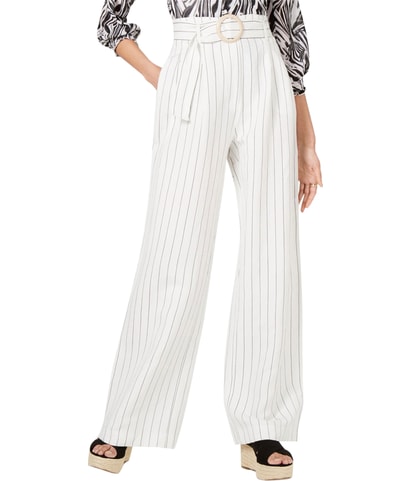 Striped Straight Leg Casual Pants
