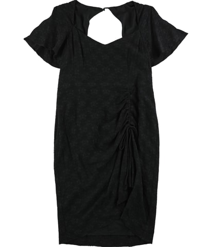 Jacquard Portrait Asymmetrical Dress
