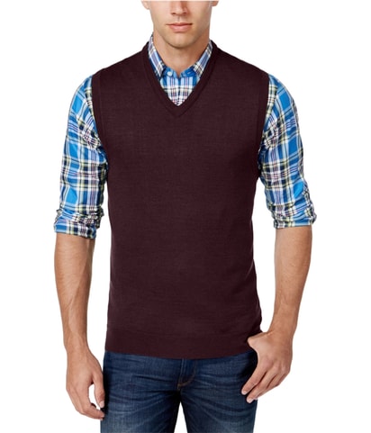 Knit V Neck Sweater Vest