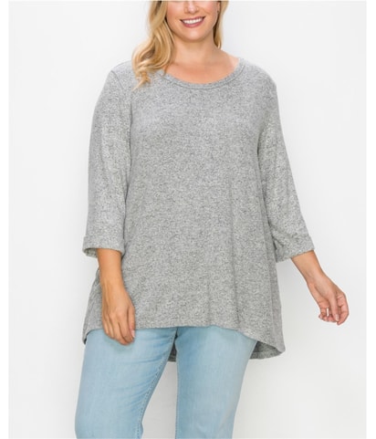 Button Back Knit Blouse