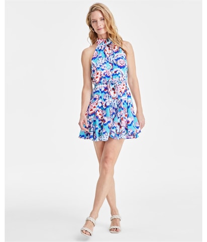 Paisley Print Mini Dress