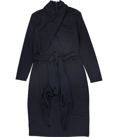 Belted Stretch Shirt Dress