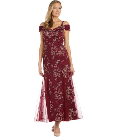 Embroidered Off-Shoulder Dress