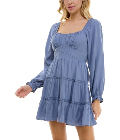 Tiered Ruffled Fit & Flare Dress